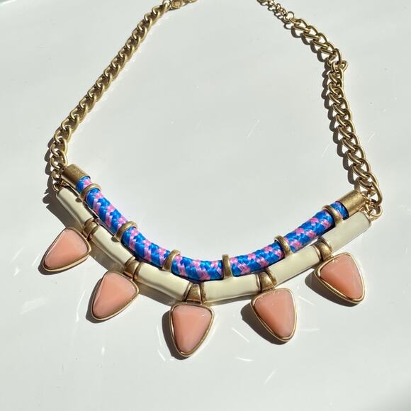 J.Crew Multi Textile Rope & Chain Necklace - Picture 3 of 5
